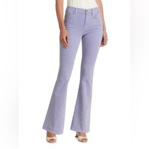 NWOT Frame Denim Le High Flare Jean Blue & White Mini Stripes